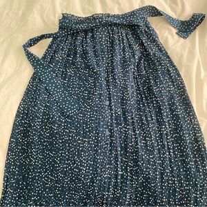 Zara floral midi/maxi skirt with slit and tie size S